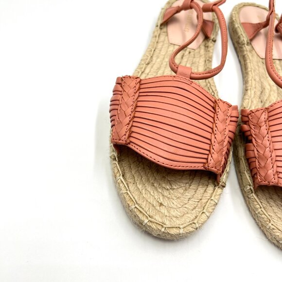 Avec Les Filles Womens Size 8M Pink Flats Espadrilles Sandals Shoes - Picture 4 of 12